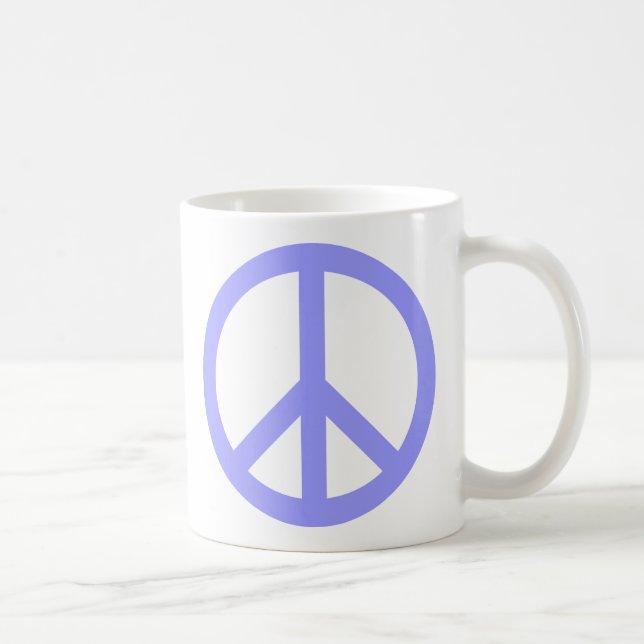 Mug Symbole de paix bleu (Droite)