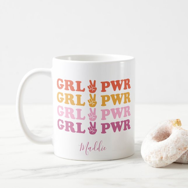 MUG SYMBOLE DE PAIX FILLE (Avec donut)