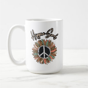 Mug SYMBOLE DE PAIX Hippie Soul Tournesol
