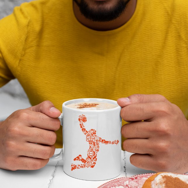 Mug Symbole de paniers de basketball (Créateur téléchargé)