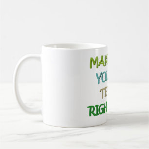 Mug Symbole de pensée positive couleurs vert