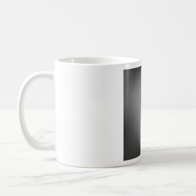 Mug Symbole de point d'exclamation grunge industriel (Gauche)