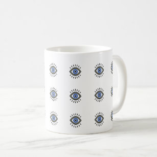 Mug Symbole de protection contre les yeux mal, oeil bl
