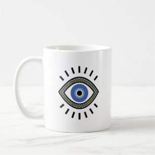 Mug Symbole de protection contre les yeux mal, oeil bl