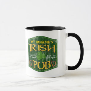 Mug Symbole de pub irlandais personnalisé