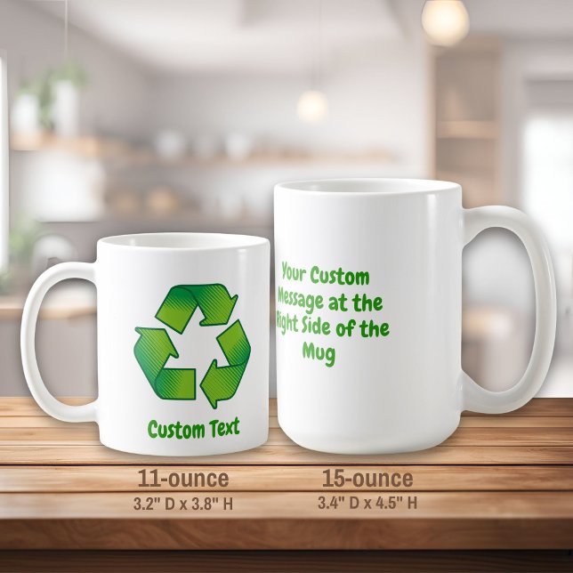 Mug Symbole de recyclage (Créateur téléchargé)