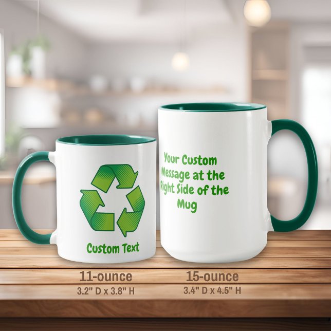 Mug Symbole de recyclage (Créateur téléchargé)