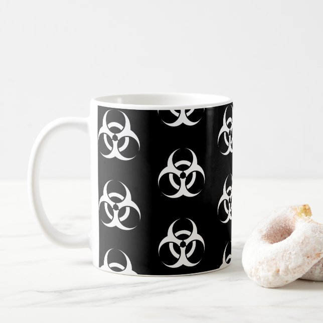 Mug Symbole de risque biologique (Avec donut)