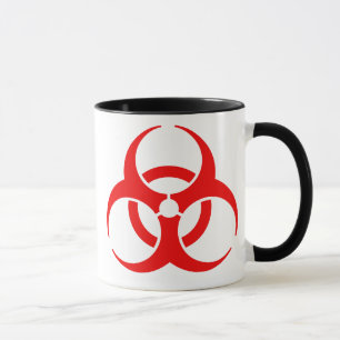 Mug Symbole de risque biologique rouge