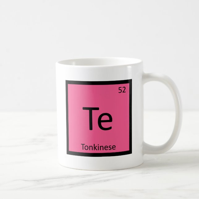 Mug Symbole de Tableau périodique de chimie de chat de (Droite)