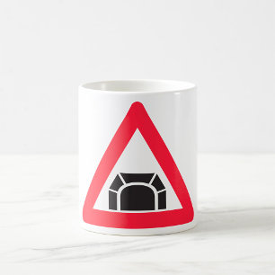 Mug Symbole de trafic du panneau d'avertissement du tu