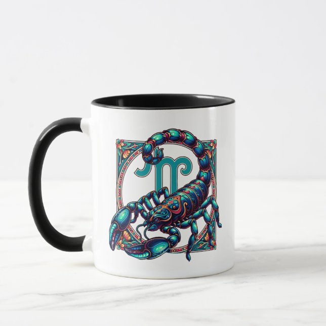 Mug Symbole d'horoscope de Scorpio (Gauche)