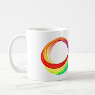 Mug Symbole d'infinité arc-en-ciel stratifié