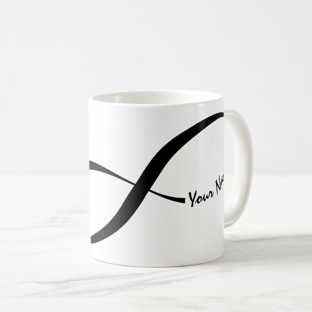 Mug Symbole d'infinité de nom personnalisé (Devant droit)