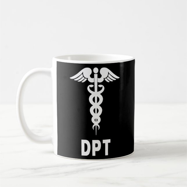 Mug Symbole Docteur En Thérapie Physique Dpt Caduceus (Gauche)