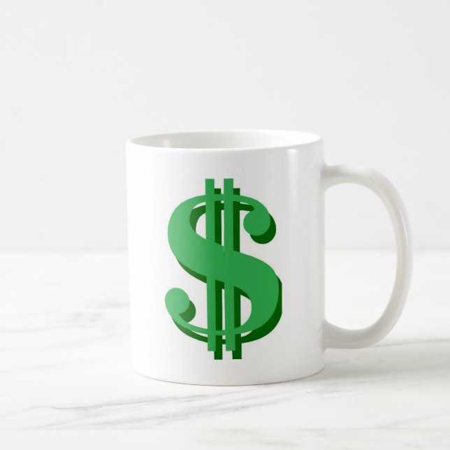 Mug symbole dollar de $ (Droite)