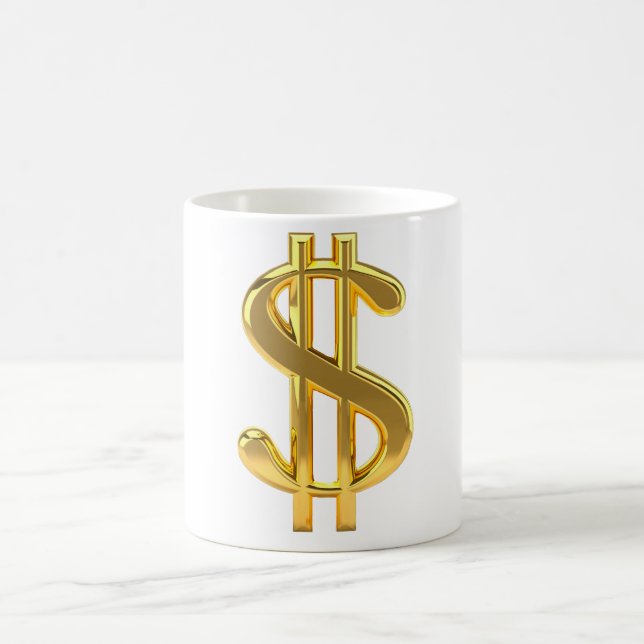 Mug Symbole dollar d'or (Centre)