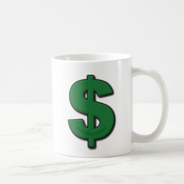 Mug Symbole Dollar Vert (Droite)