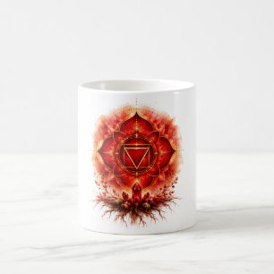 Mug Symbole du chakra racine aux racines lumineuses