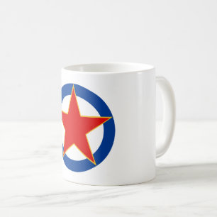 Mug Symbole du drapeau de la Yougoslavie rond rond