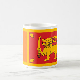 Mug Symbole du lion du drapeau national du Sri Lanka