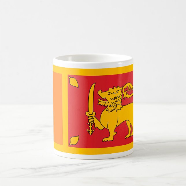 Mug Symbole du lion du drapeau national du Sri Lanka (Créateur téléchargé)
