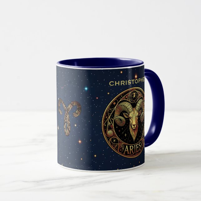 Mug Symbole du zodiaque Bélier Bélier (Devant droit)
