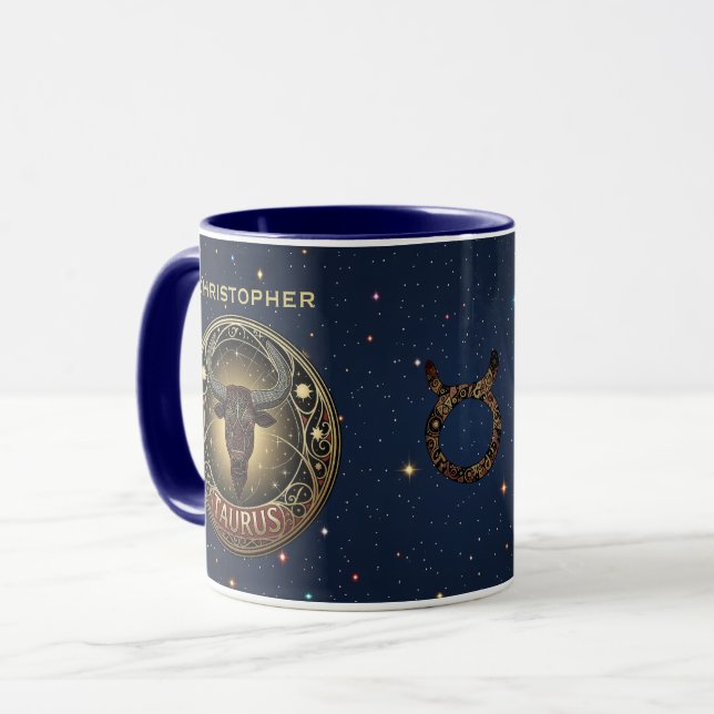 Mug Symbole du zodiaque Taureau (Devant gauche)