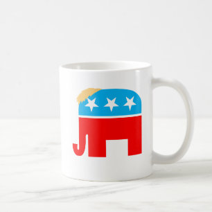 Mug Symbole éléphant du président Trump Hair GOP