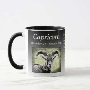 Mug Symbole et détails de la chèvre Capricorne