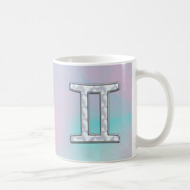 Mug Symbole Gemini de style perle (Droite)