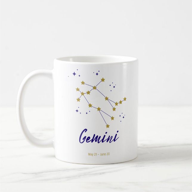 Mug SYMBOLE GEMini Zodiac Constellation Horoscope Twin (Gauche)