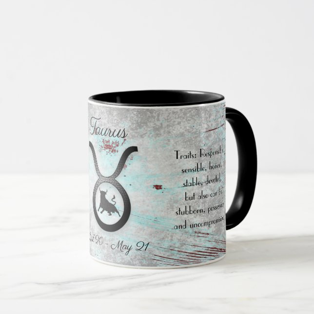 Mug SYMBOLE Horoscope Taurus (Devant droit)