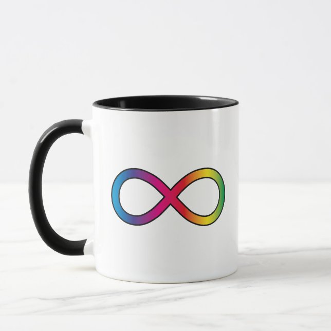 Mug Symbole infini de la neurodiversité (Gauche)