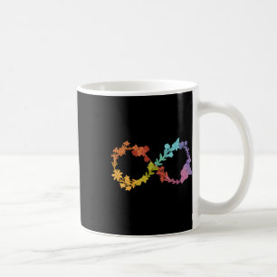Mug Symbole infini de la neurodiversité florale pour l