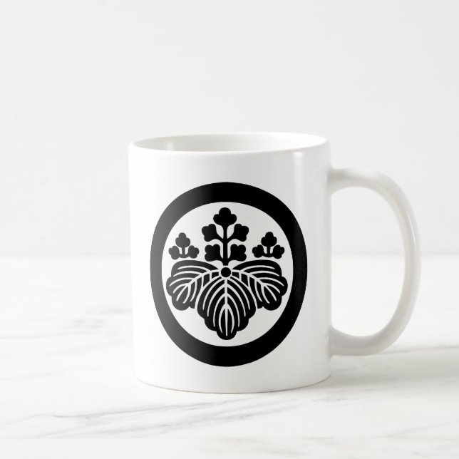 Mug Symbole japonais de la crête KAMON de famille (Droite)