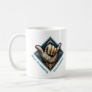 Mug Symbole main de surfeur