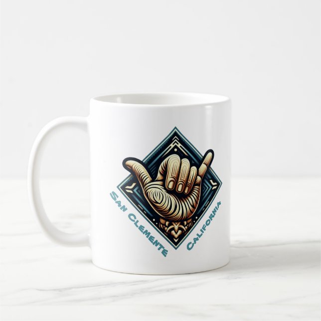 Mug Symbole main de surfeur (Gauche)
