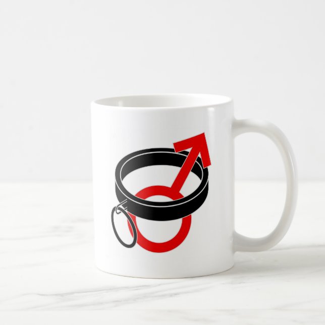 Mug Symbole masculin colleté (Droite)