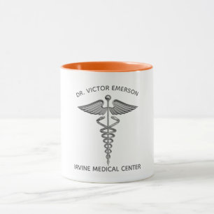 Mug Symbole Médicale Caduceus Personnalisé