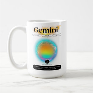 Mug Symbole moderne Zodiac Gemini Citation Air Element