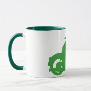 Mug Symbole moto vert