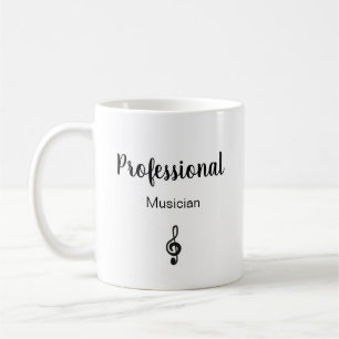 Mug Symbole musical Musicien Noir Blanc