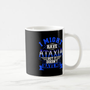 Mug Symbole neurologique Ataxia Hémiataxie Bleu Ruban
