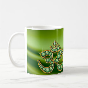Mug Symbole Om avec la coupe "Peridot" Stones