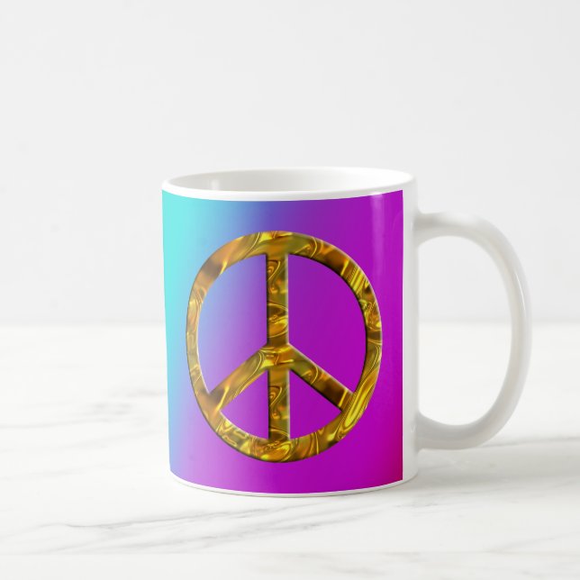 Mug Symbole PAIX - OR & ARGENT (Droite)