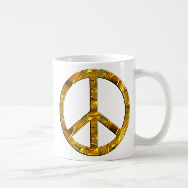 Mug Symbole PAIX - OR & ARGENT (Droite)