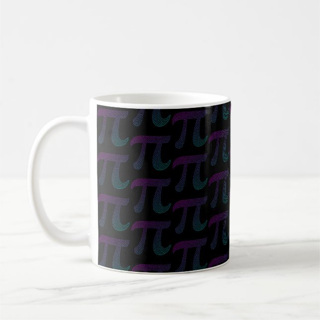 Mug Symbole Pi dégradé Jour Pi | Joyeuse journée Pi Ma (Gauche)