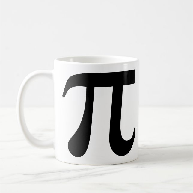 Mug Symbole "Pi" géant à gauche (Gauche)