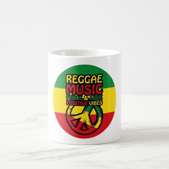 Mug Symbole Reggae et Paix avec citations positives (Centre)